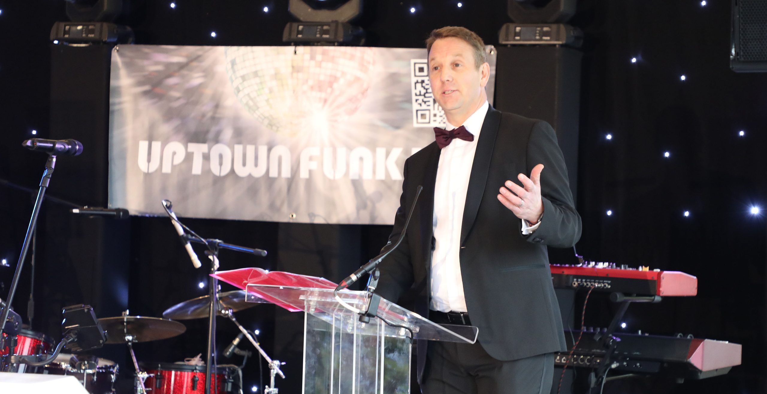 Chris Chown speaks at BRG awards night