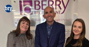 Berry Recruitment, Kent, (l-r) Jane Baran , Neil Burgoyne, Monika Paterak